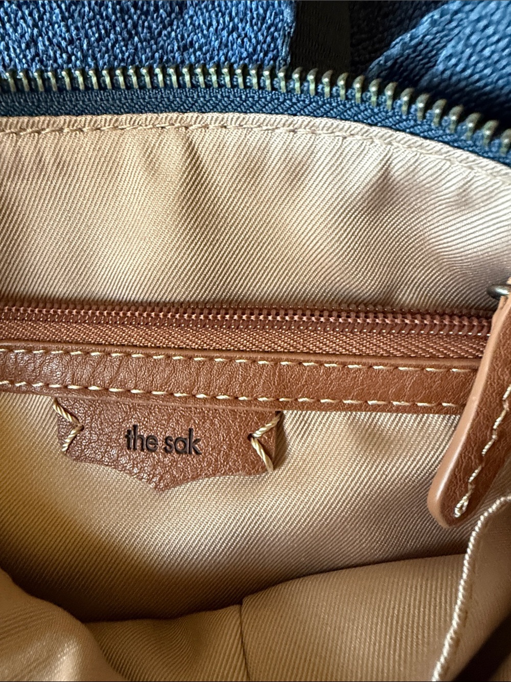 The Sak Navy Crossbody Bag with Patterned Strap - Picture 2 of 4